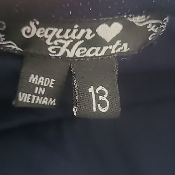 Sleeveless Sparkly Blue Dress. Size 13 - Picture 4 of 5